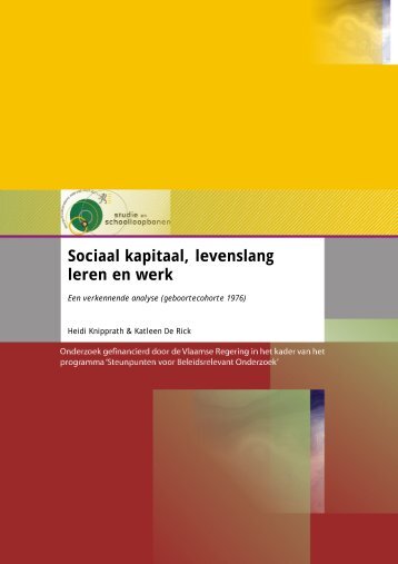 Sociaal kapitaal, levenslang leren en werk. Een verkennende analyse