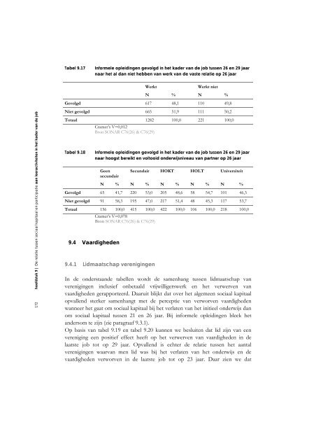 Sociaal kapitaal, levenslang leren en werk. Een verkennende analyse