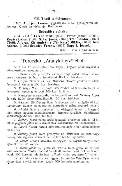 1917 - MagyarorszÃ¡gi UnitÃ¡rius EgyhÃ¡z