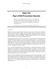 DVD-75C Ray's ESD Prevention Secrets - IPC Training Home Page