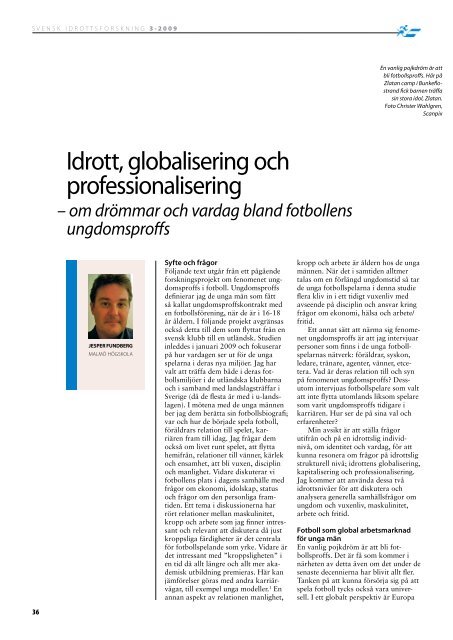 Idrott, globalisering och professionalisering (2009) - GIH