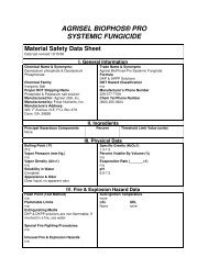 Material Safety Data Sheet