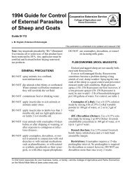 1994 Guide for Control of External Parasites of Sheep and Goats