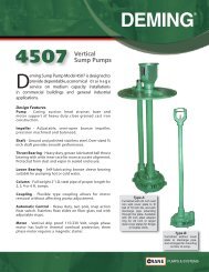 Vertical Sump Pumps 4507 - Crane Pumps & Systems