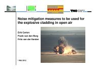 Noise mitigation measures to be used for the explosive cladding in ...