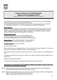 ProcÃ¨s Verbal du Conseil Municipal SÃ©ance du 24 ... - La FertÃ© Alais