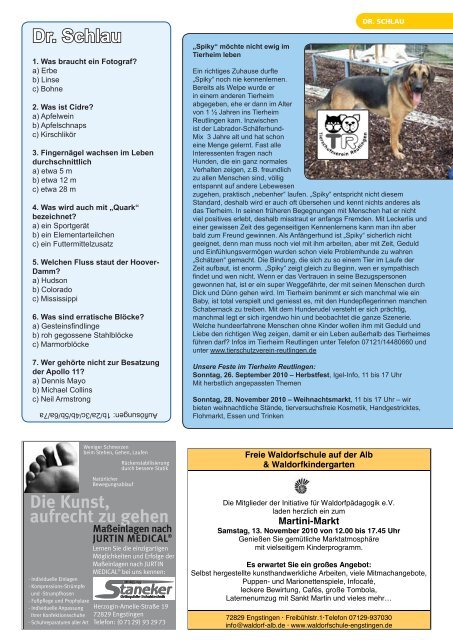 Ausgabe 3/10 PDF herunterladen - Servicehaus Sonnenhalde