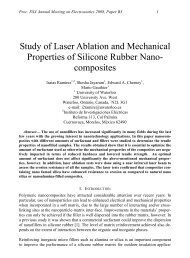 Study of Laser Ablation and Mechanical Properties of Silicone ...