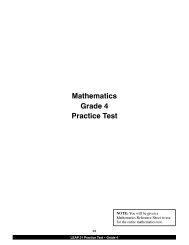 Mathematics Grade 4 Practice Test