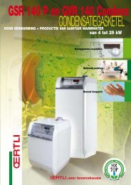 Oertli GVR 140 condens - Sanitair Vollens