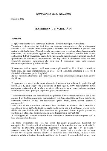 Il Certificato di AgibilitÃ  - Notarlex.it