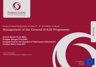 Management of the General SOLID Programme - LibertÃ  civili e ...