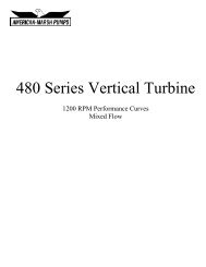 480 Series Vertical Turbine - American Marsh Pumps