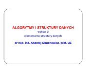 ALGORYTMY I STRUKTURY DANYCH