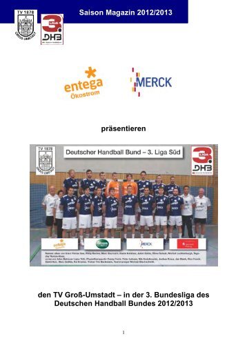 Saison Magazin 2012/2013 - TV 1878 Gross-Umstadt