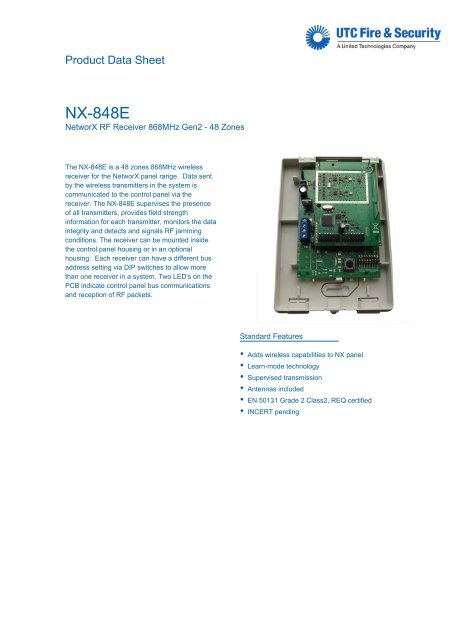 NX-848E - DATASHEET - IR - gisecurity.gr