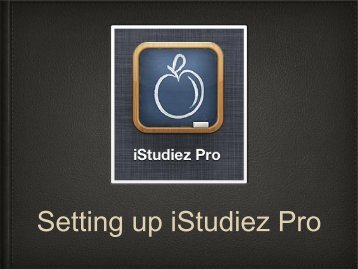 Setting up iStudiez Pro - Lamoure Public School