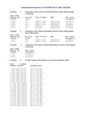 Technical Particulars For EVAPORATIVE AIR COOLER - csidc ...