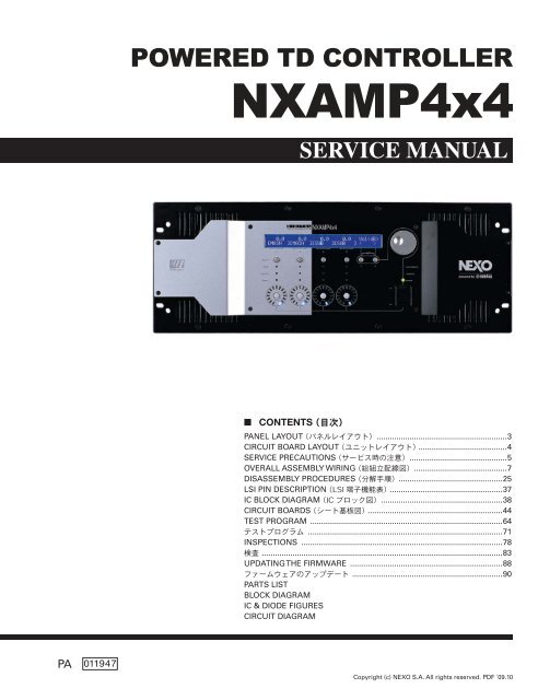 SERVICE MANUAL - Nexo