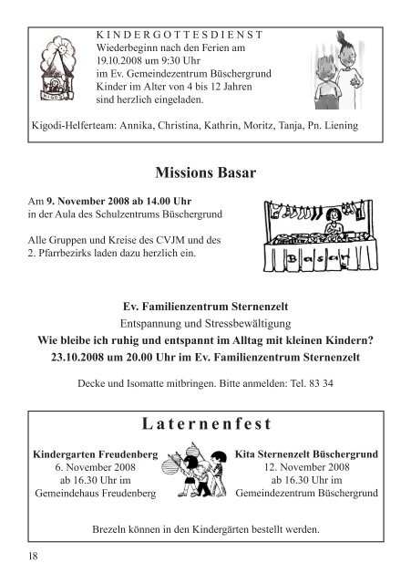 Gemeindebrief - Evangelische Kirchengemeinde Freudenberg