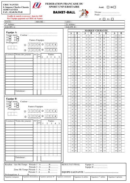 feuille de match basket.pdf - Comité régional du sport universitaire ...