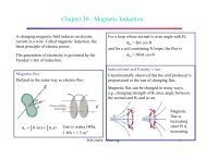 Chapter 30 - Magnetic Induction - FSU Physics Department