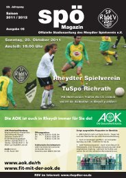 TuSpo Richrath - beim Rheydter SV