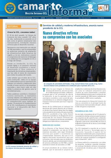 BOLETÍN INTERNO CCL nforma - Cámara de Comercio de Lima
