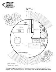 Sample Floor Plans for 24 - Pacific Yurts