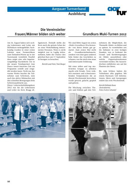 Ausgabe 04_2012 - Aargauer Turnverband