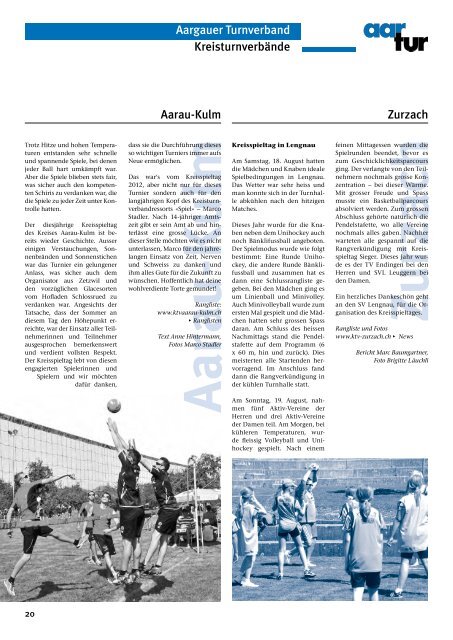 Ausgabe 04_2012 - Aargauer Turnverband