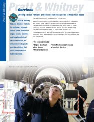 Services - Pratt & Whitney - United Technologies