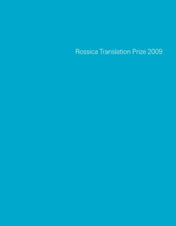Rossica Translation Prize 2009 - Academia Rossica