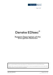 Danske EDIsec - System Description (pdf 238Kb) - Danske Bank