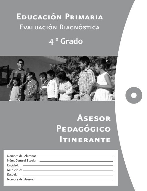 EvaluaciÃ³n diagnÃ³stica de 4Âº grado - conafe.edu.mx