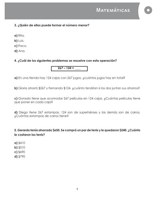 EvaluaciÃ³n diagnÃ³stica de 4Âº grado - conafe.edu.mx