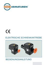 BEDIENUNGSANLEITUNG ELEKTRISCHE SCHWENKANTRIEBE