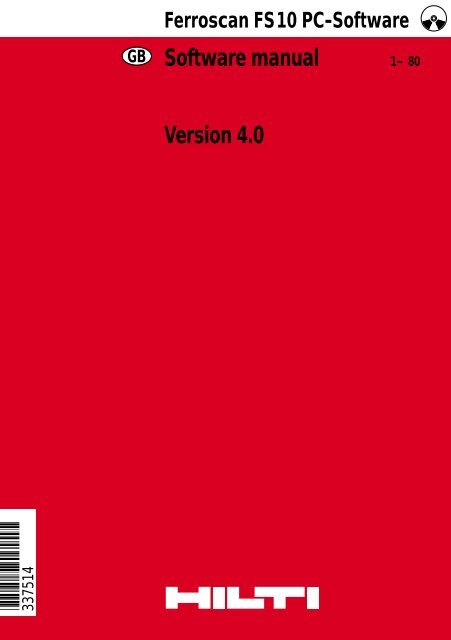 Software manual Version 4.0 - Hilti