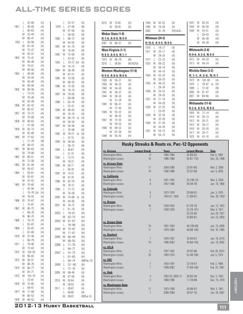 Record Book - GoHuskies.com