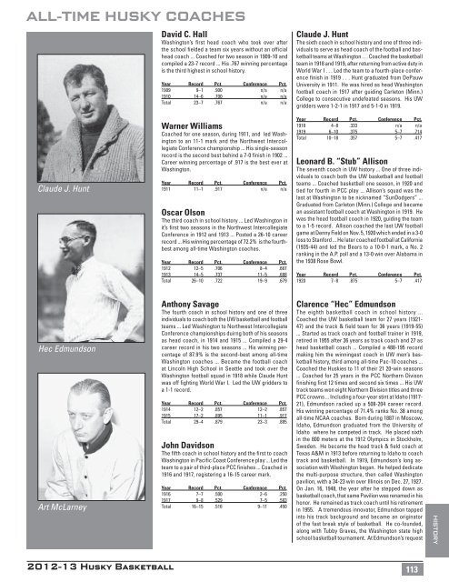 Record Book - GoHuskies.com