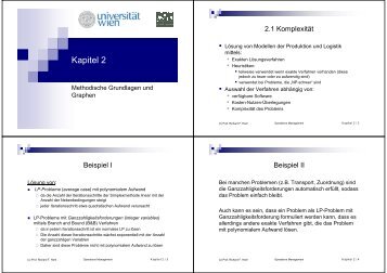 Kapitel 2 - Lehrstuhl fÃ¼r Produktion und Logistik