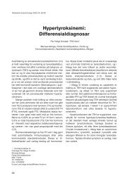 Hypertyroksinemi: Differensialdiagnosar - Pediatrisk Endokrinologi