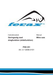 PSS 251 Art. nr 12656-0101 Mitre saw Geringssåg med dragfunktion