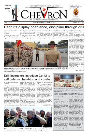 Recruits display obedience, discipline through drill - Marine Corps ...
