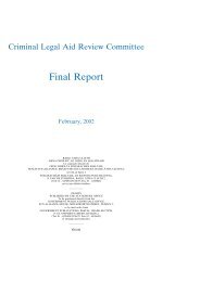 Final Report of the Criminal Legal Aid Review Committee