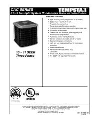 CAC SERIES 3 to 5 Ton Split System Condensers