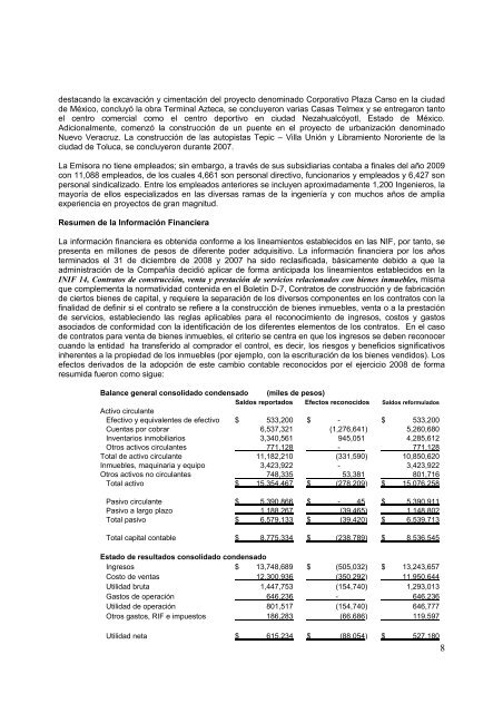 Reporte anual 2009 - Reforma