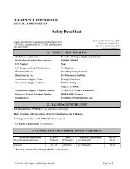 This MSDS has been reviewed 2013-07 by Henry Schein Canada ...