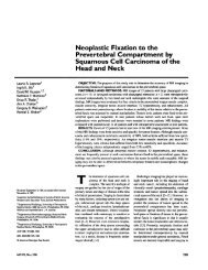 Neoplastic Fixation to the Prevertebral ... - ResearchGate