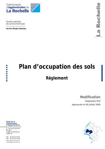 dispositions applicables aux zones urbaines - La Rochelle